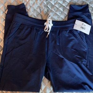 New with tags Zyia Navy Cozy Joggers sz L